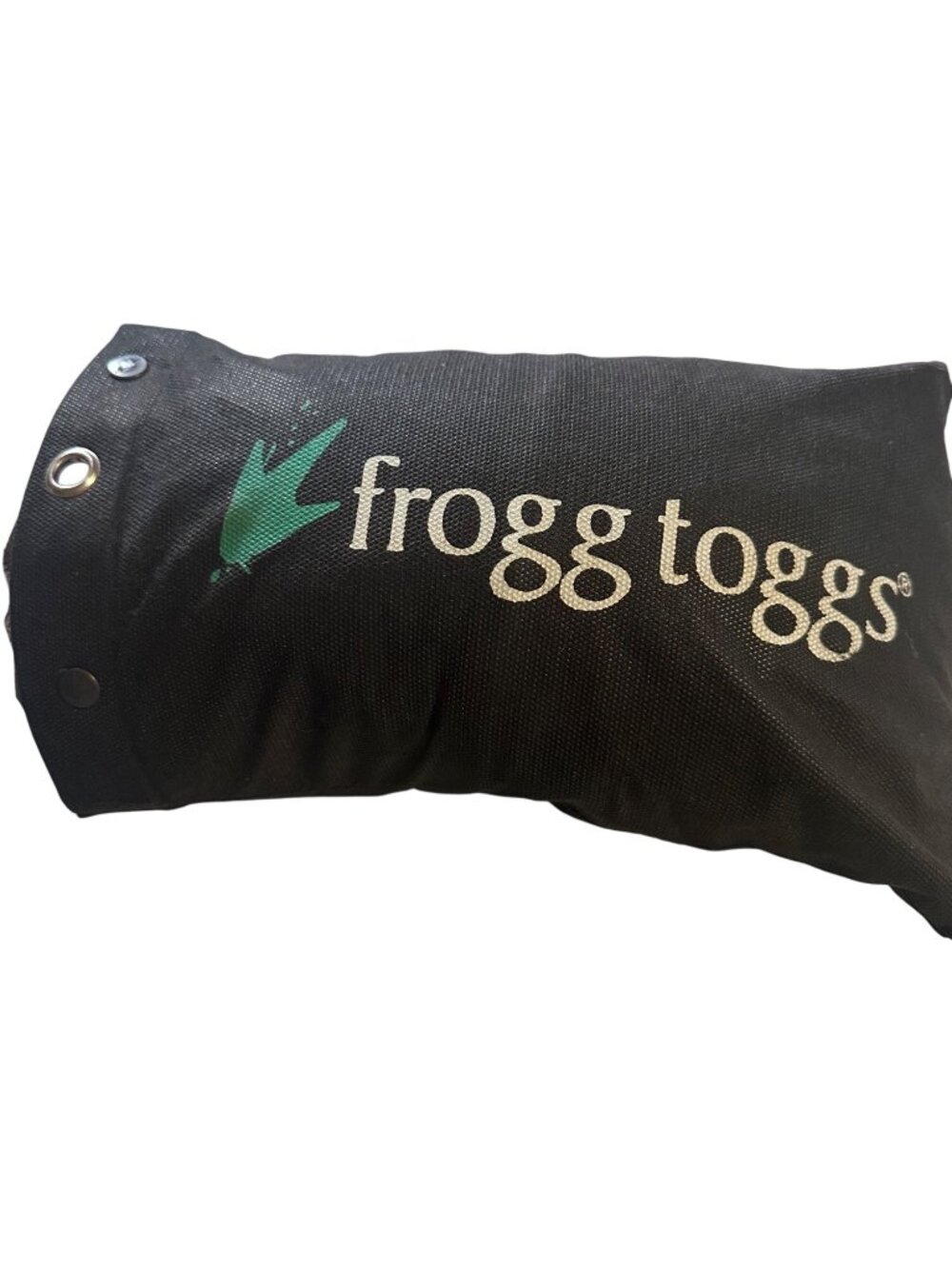 Frogg Toggs tan rain suit with zip jacket size XL in travel bag